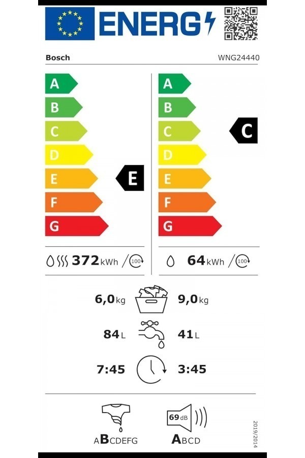 Пералня със сушилня Bosch WNG24440 Serie 6